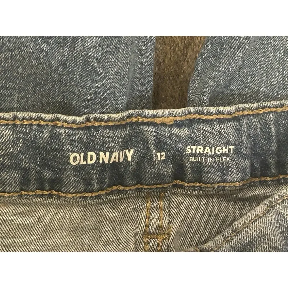 Old Navy Built In Flex Straight Jeans Girls size 12